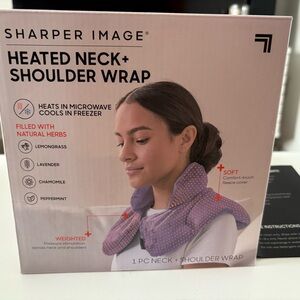 Sharper Image Heated Neck & Shoulder Wrap, New in box